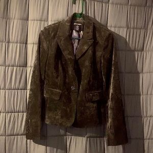 Brown Suede Corduroy Jacket